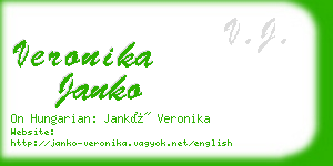 veronika janko business card